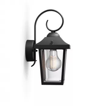 Aplique de exterior Philips myGarden Buzzard 60 W E27 negro aluminio (sin bombilla)