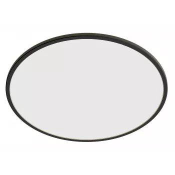 Lámpara de techo Philips Superslim 15W, negra, metal, plástico, IP54, terraza, jardín, II, moderna