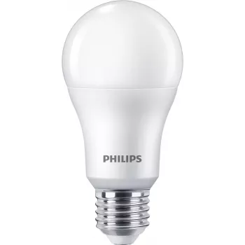 Bombilla Philips 100W A65 E27 x3, 13 W, 100 W, E27, 1521 lm, 15000 h, blanco cálido
