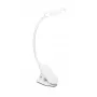 Lámpara de escritorio con pinza Philips Functional Forys, blanca, plástico, dormitorio, salón, oficina, contemporánea, IP20, III