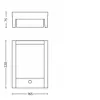 Lámpara de pared Philips Arbour 3,8W, aplique de exterior, antracita, metal, IP44, terraza, jardín, II
