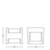 Aplique de exterior Signify Philips Arbour 3,8 W LED antracita
