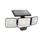 Luz de seguridad Philips Securit 8,7 W LED solar 5000 K, batería de 4 V, carcasa de plástico negra