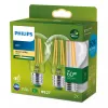 Bombilla filamento Philips clara 60W A60 E27 x2, 4 W, 60 W, E27, 840 lm, 50000 h, blanco cálido