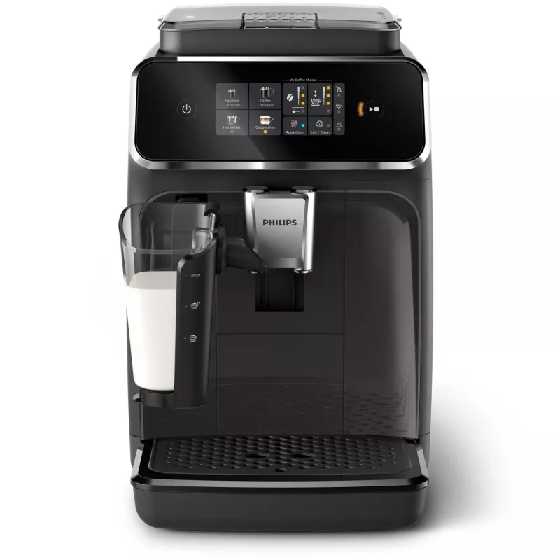 Cafetera espresso Philips EP2334/10 – superautomática, de sobremesa, molinillo cerámico integrado, depósito de leche, filtro AquaClean, pantalla táctil, negra