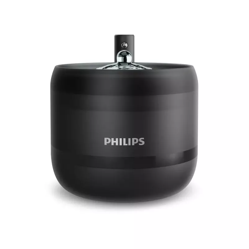 Fuente de agua automática para mascotas Philips serie 3000 PAW3210/02, 2,2 L, USB/AC, negra, plástico