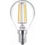 Bombilla filamento Philips vela clara 40W P45 E14 x6, 4,3 W, 40 W, E14, 470 lm, 15000 h