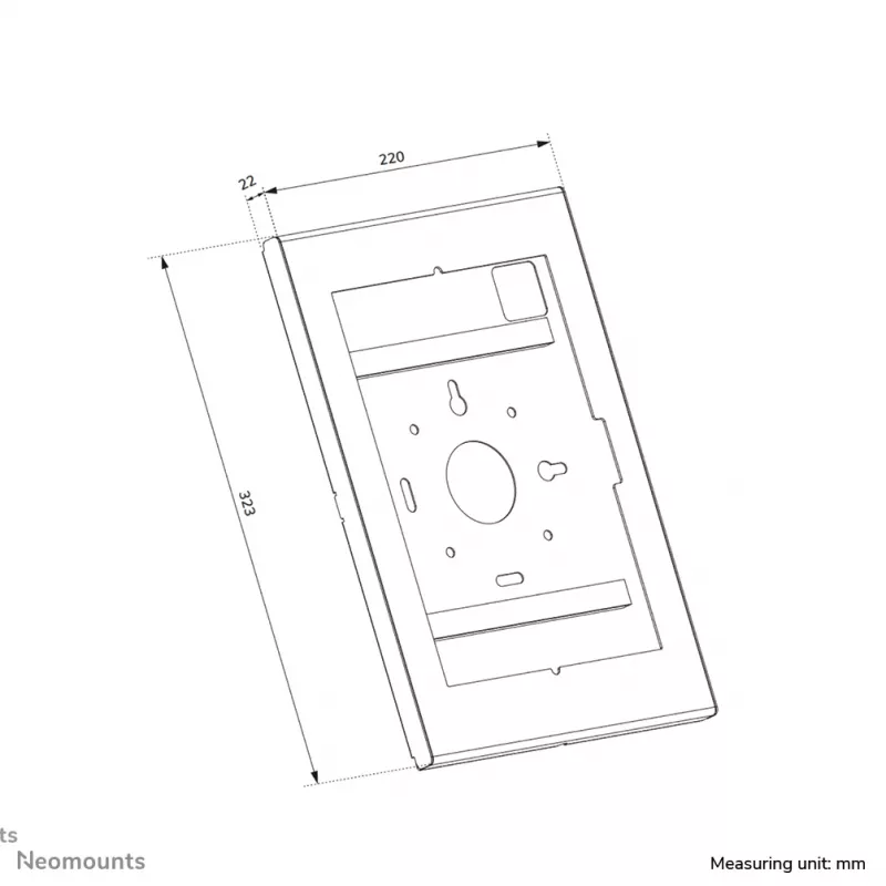 Carcasa para tablet Neomounts WL15-601BL1 para 10,9–11