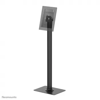 Soporte de suelo para tablet Neomounts FL15-627BL1 — universal, con cerradura, carga máx. 3 kg, negro