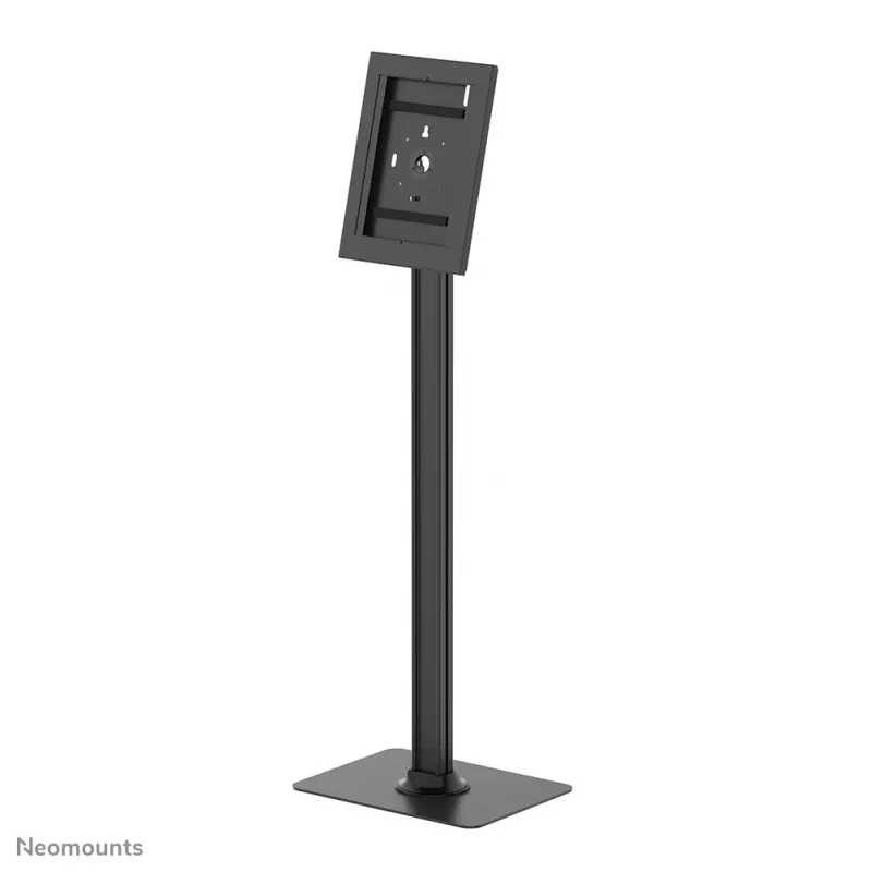 Soporte de suelo para tablet Neomounts FL15-627BL1 — universal, con cerradura, carga máx. 3 kg, negro