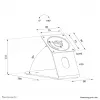 Soporte para tablet (mesa y pared) Neomounts DS15-629BL1 – con cerradura, universal, hasta 3 kg, negro
