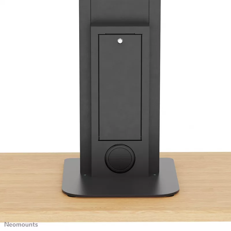 Soporte de suelo para tablet Neomounts FL15-628BL1 — universal, con cerradura, carga máx. 3 kg, negro