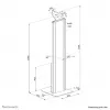 Soporte de suelo para tablet Neomounts FL15-628BL1 — universal, con cerradura, carga máx. 3 kg, negro