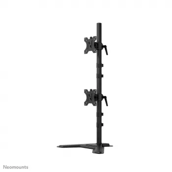 Soporte dual para monitor Neomounts DS45-600BL2V para 2 pantallas de 10–32 pulgadas, VESA 75x75–100x100, carga máx. 9 kg, de pie, negro