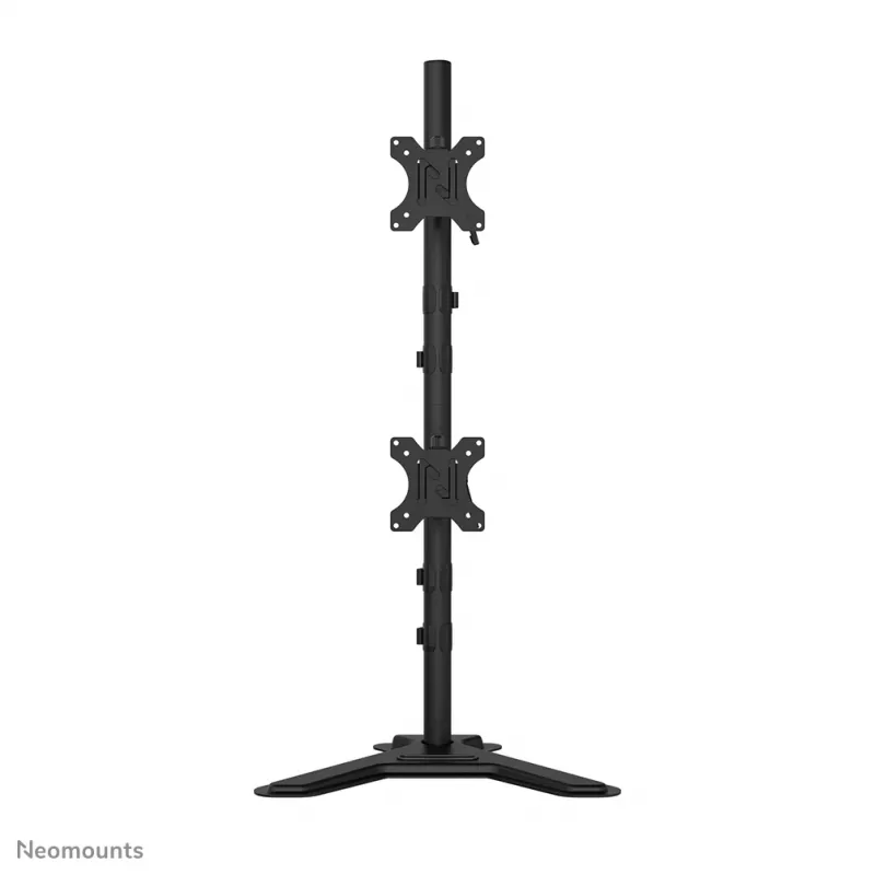 Soporte dual para monitor Neomounts DS45-600BL2V para 2 pantallas de 10–32 pulgadas, VESA 75x75–100x100, carga máx. 9 kg, de pie, negro
