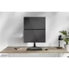 Soporte dual para monitor Neomounts DS45-600BL2V para 2 pantallas de 10–32 pulgadas, VESA 75x75–100x100, carga máx. 9 kg, de pie, negro
