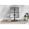 Soporte dual para monitor Neomounts DS45-600BL2V para 2 pantallas de 10–32 pulgadas, VESA 75x75–100x100, carga máx. 9 kg, de pie, negro
