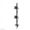 Brazo dual para monitor Neomounts DS60-600BL2V de 10-32 pulgadas, pinza/pasacables de mesa, 9 kg, 25,4 cm (10 pulgadas), 81,3 cm (32 pulgadas), 100 x 100 mm, negro