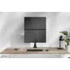 Brazo dual para monitor Neomounts DS60-600BL2V de 10-32 pulgadas, pinza/pasacables de mesa, 9 kg, 25,4 cm (10 pulgadas), 81,3 cm (32 pulgadas), 100 x 100 mm, negro