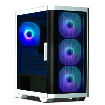 Caja de ordenador Zalman M4 WHITE Mini Tower negra, blanca