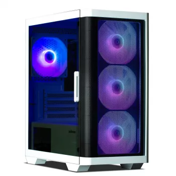 Caja de ordenador Zalman M4 WHITE Mini Tower negra, blanca