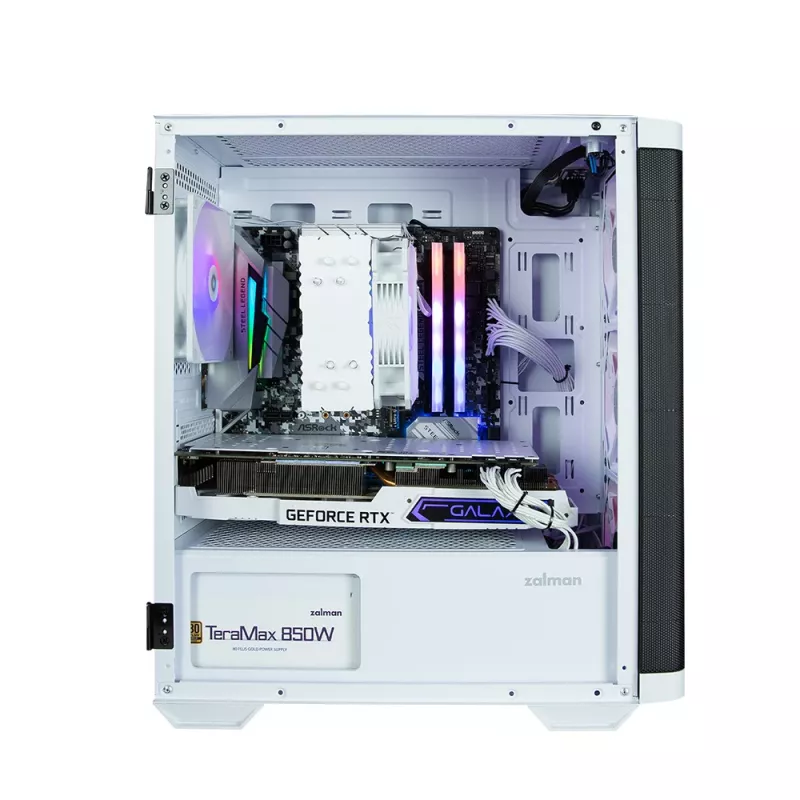 Caja de ordenador Zalman M4 WHITE Mini Tower negra, blanca