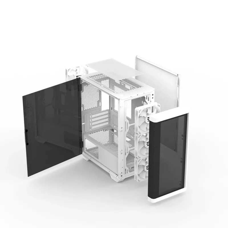 Caja de ordenador Zalman M4 WHITE Mini Tower negra, blanca