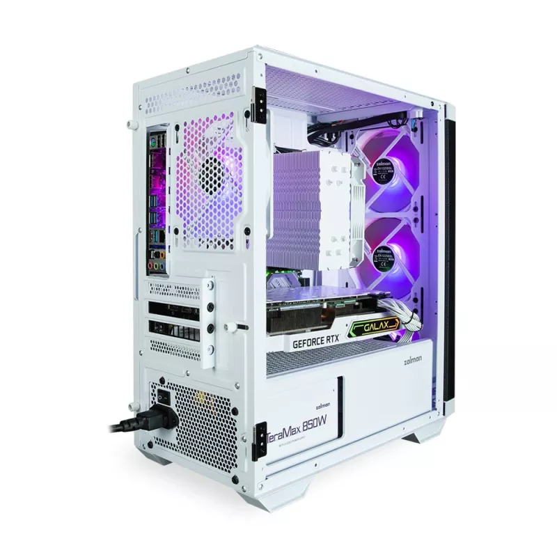 Caja de ordenador Zalman M4 WHITE Mini Tower negra, blanca
