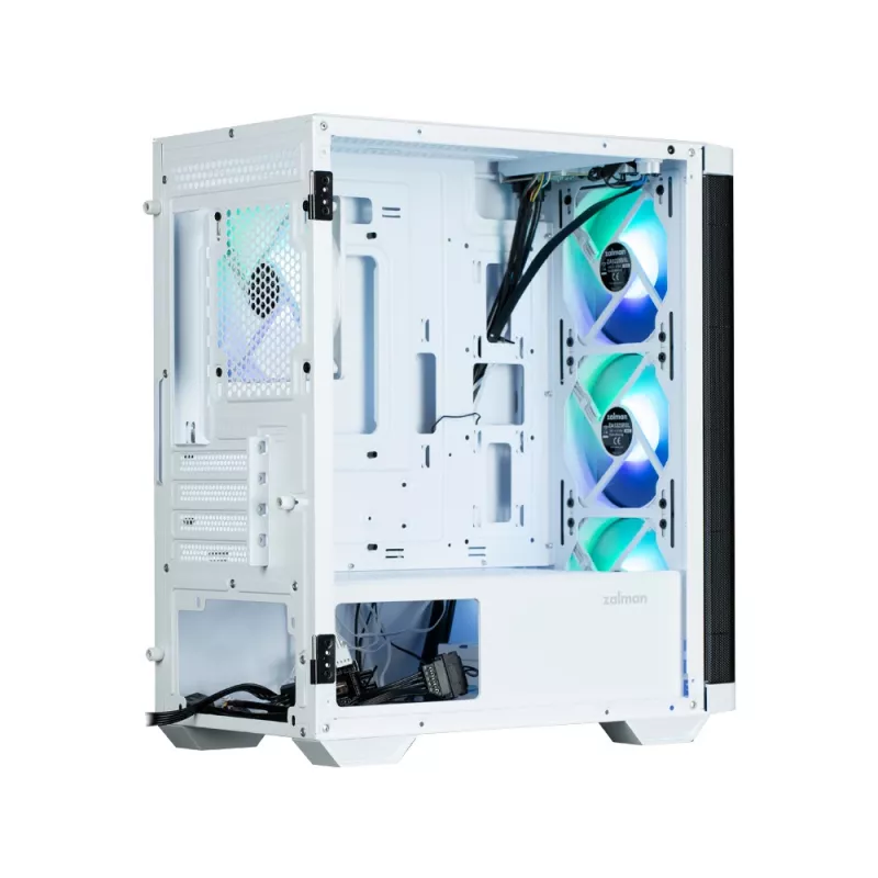 Caja de ordenador Zalman M4 WHITE Mini Tower negra, blanca