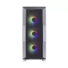 Caja de ordenador Zalman I3 Neo ATX Mid Tower PC con frontal de malla para una refrigeración eficiente 3 ventiladores preinstalados Midi Tower negra