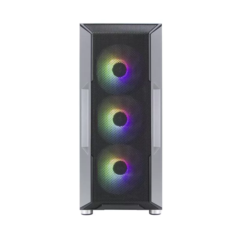 Caja de ordenador Zalman I3 Neo ATX Mid Tower PC con frontal de malla para una refrigeración eficiente 3 ventiladores preinstalados Midi Tower negra