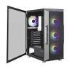 Caja de ordenador Zalman I3 Neo ATX Mid Tower PC con frontal de malla para una refrigeración eficiente 3 ventiladores preinstalados Midi Tower negra
