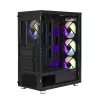 Caja de ordenador Zalman I3 Neo ATX Mid Tower PC con frontal de malla para una refrigeración eficiente 3 ventiladores preinstalados Midi Tower negra