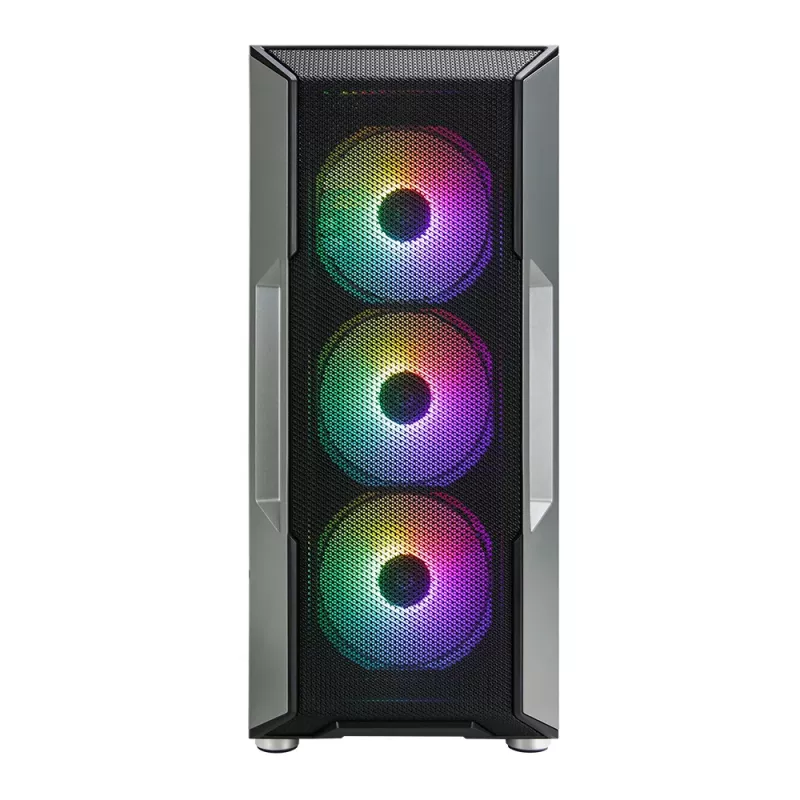 Caja de ordenador Zalman I3 Neo ATX Mid Tower PC con frontal de malla para una refrigeración eficiente 3 ventiladores preinstalados Midi Tower negra