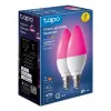 TP-Link Tapo L430C bombilla inteligente, paquete de 2, multicolor, E14