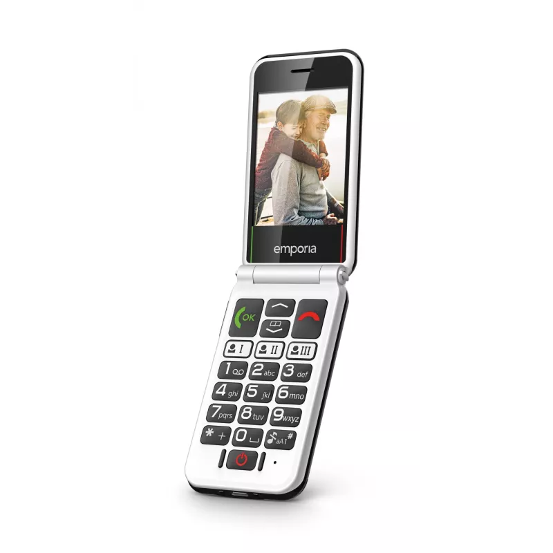 Emporia SIMPLICITYglam.4G 7,11 cm (2,8 inch) 106 g Negro Teléfono para mayores