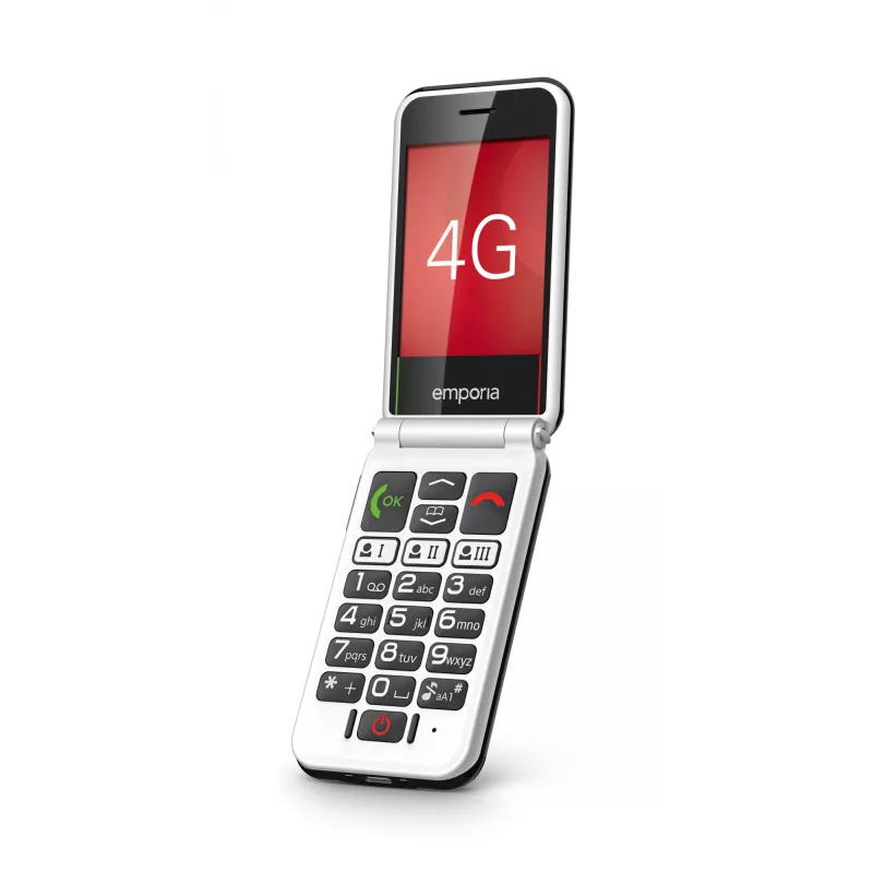 Emporia SIMPLICITYglam.4G 7,11 cm (2,8 inch) 106 g Negro Teléfono para mayores
