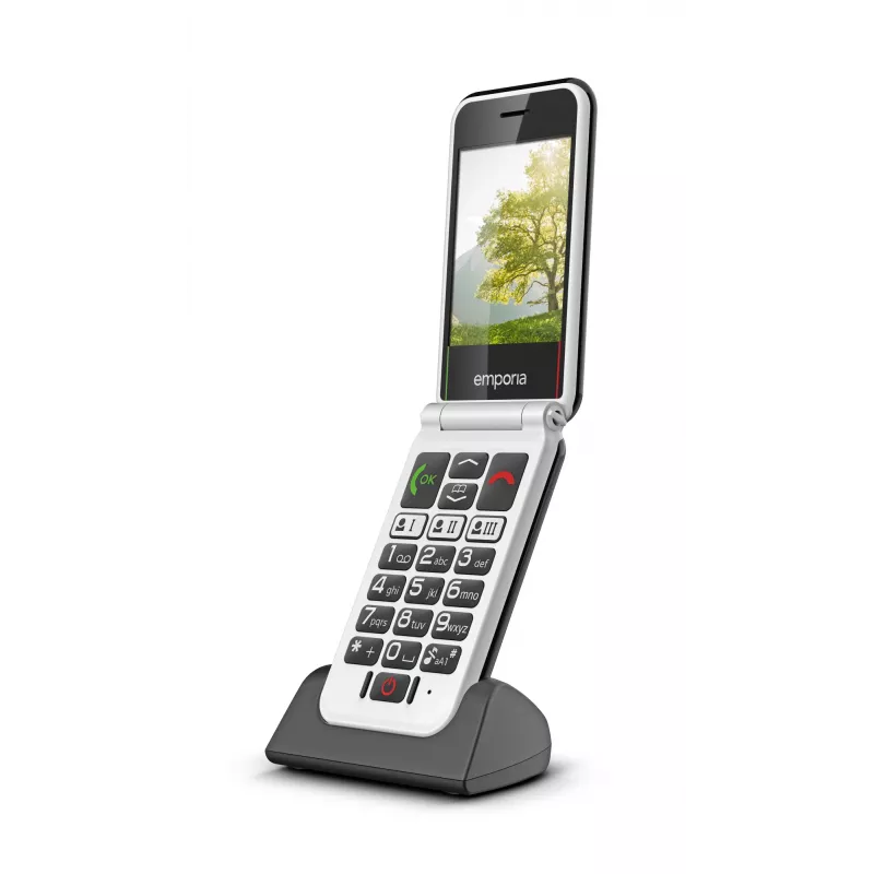 Emporia SIMPLICITYglam.4G 7,11 cm (2,8 inch) 106 g Negro Teléfono para mayores