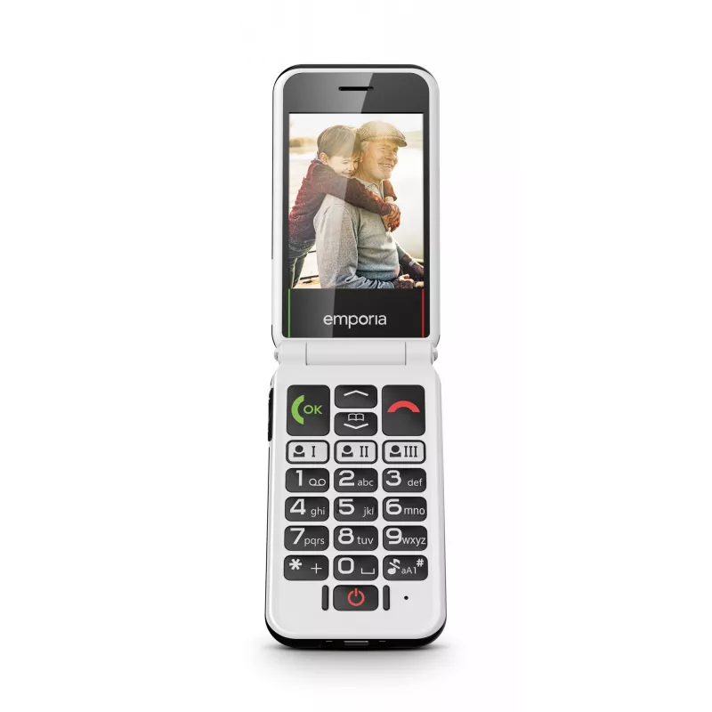 Emporia SIMPLICITYglam.4G 7,11 cm (2,8 inch) 106 g Negro Teléfono para mayores