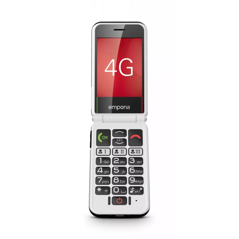 Emporia SIMPLICITYglam.4G 7,11 cm (2,8 inch) 106 g Negro Teléfono para mayores