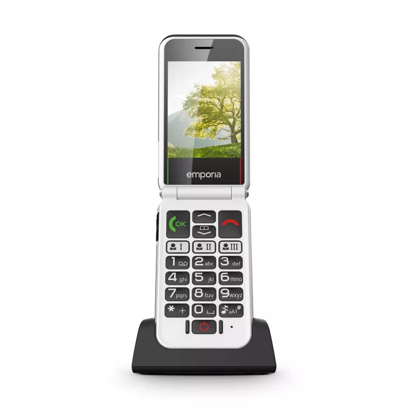 Emporia SIMPLICITYglam.4G 7,11 cm (2,8 inch) 106 g Negro Teléfono para mayores