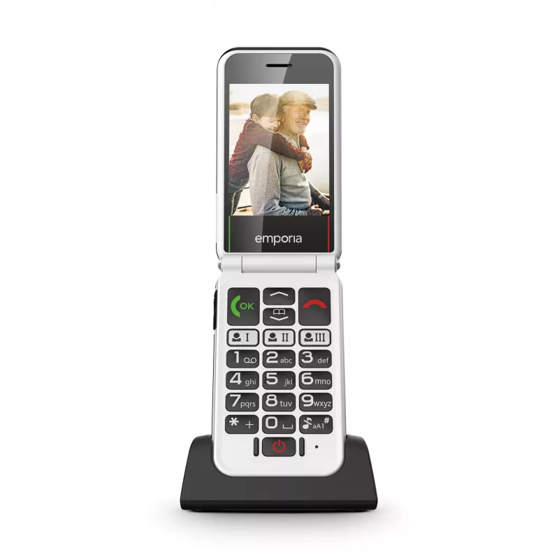 Emporia SIMPLICITYglam.4G 7,11 cm (2,8 inch) 106 g Negro Teléfono para mayores