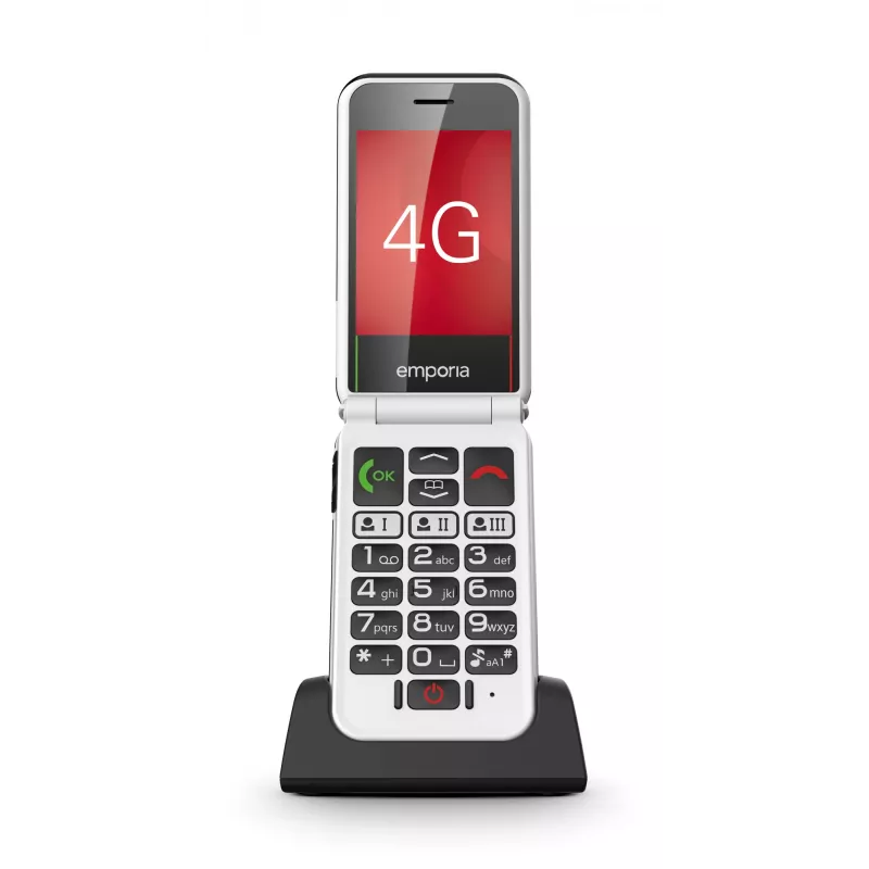 Emporia SIMPLICITYglam.4G 7,11 cm (2,8 inch) 106 g Negro Teléfono para mayores