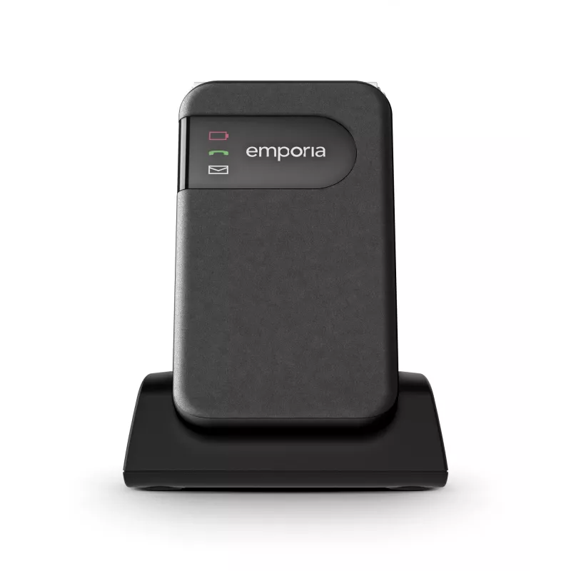 Emporia SIMPLICITYglam.4G 7,11 cm (2,8 inch) 106 g Negro Teléfono para mayores