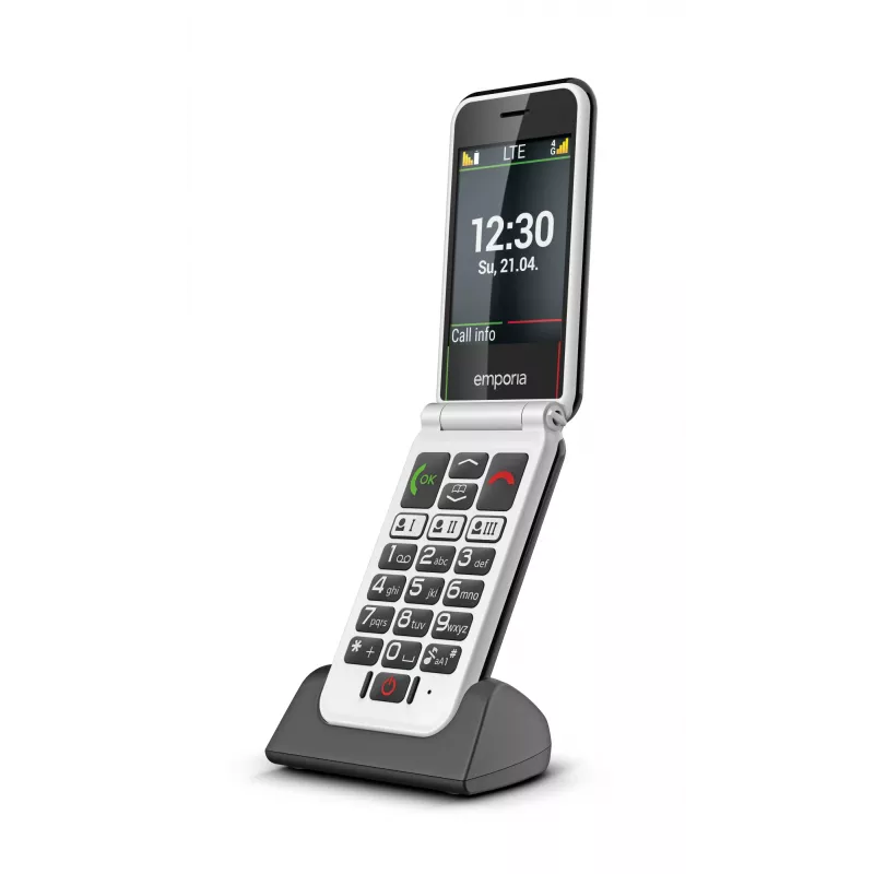 Emporia SIMPLICITYglam.4G 7,11 cm (2,8 inch) 106 g Negro Teléfono para mayores