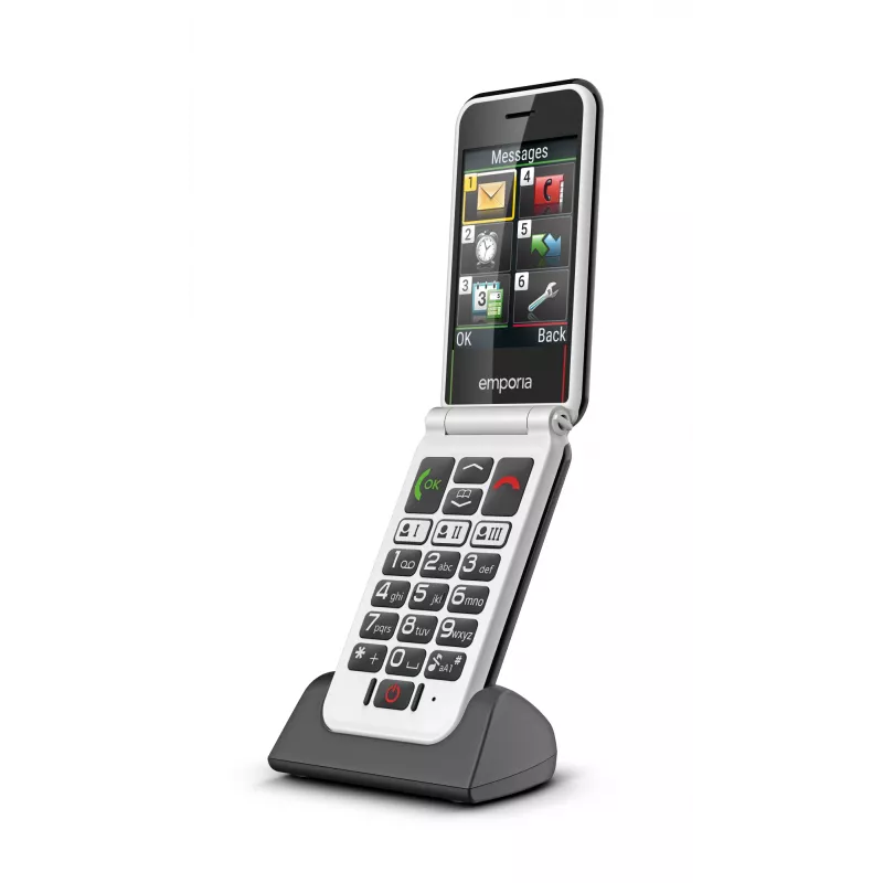 Emporia SIMPLICITYglam.4G 7,11 cm (2,8 inch) 106 g Negro Teléfono para mayores