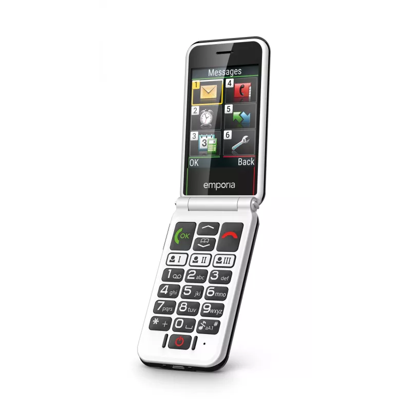 Emporia SIMPLICITYglam.4G 7,11 cm (2,8 inch) 106 g Negro Teléfono para mayores