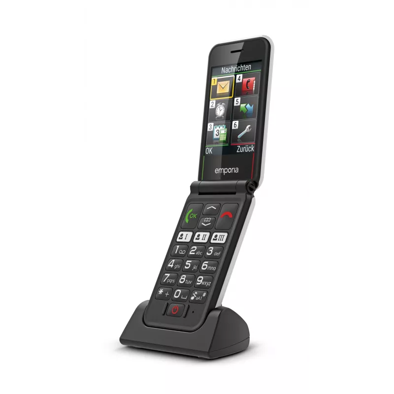 Emporia SIMPLICITYglam.4G 7,11 cm (2,8 inch) 106 g Negro Teléfono para mayores