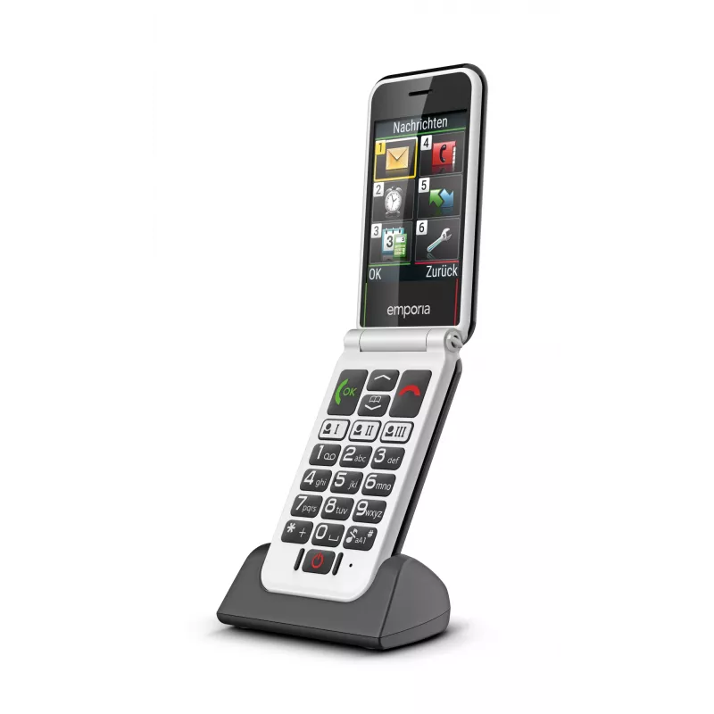 Emporia SIMPLICITYglam.4G 7,11 cm (2,8 inch) 106 g Negro Teléfono para mayores