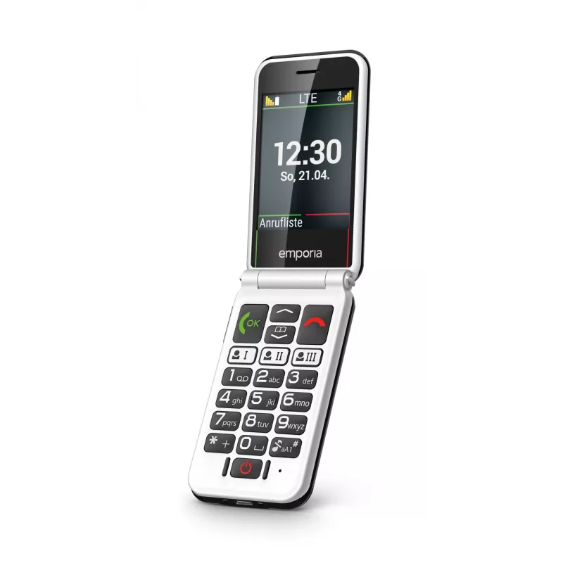 Emporia SIMPLICITYglam.4G 7,11 cm (2,8 inch) 106 g Negro Teléfono para mayores